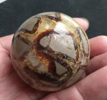

+++---914+++RARE NATURAL SEPTARIUM QUARTZ CRYSTAL STONE BALL Polishing