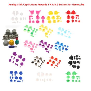 

10 set Analog Stick Cap Buttons Keypads Y X A B Z Buttons for Game cube for N-G-C controller Joystick