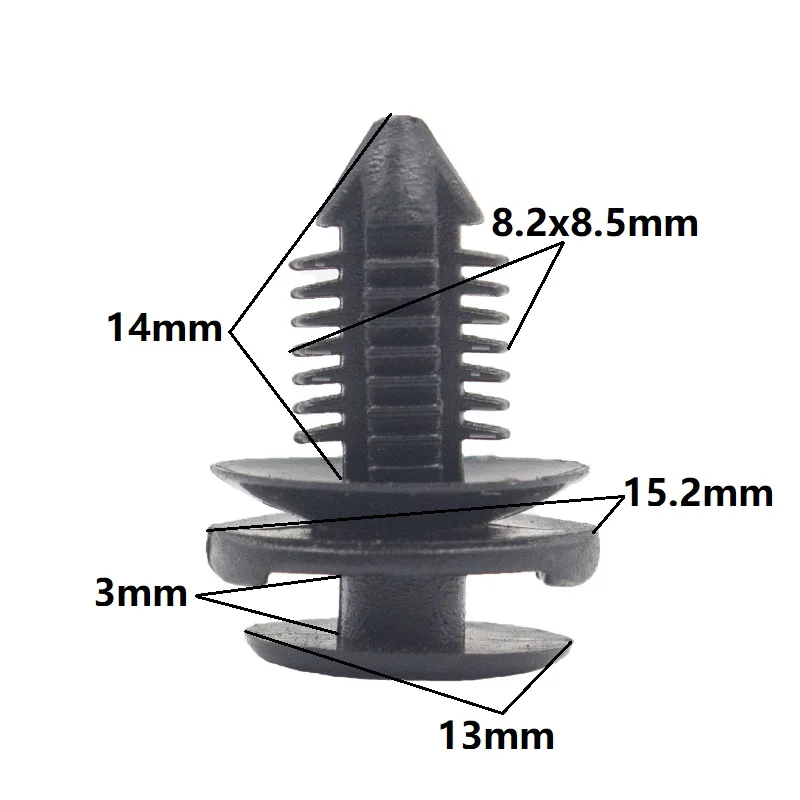 Plastic auto clips for all auto door panel roof cover bumper fender rivet