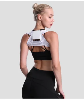

Invisible Breathable Back Correction Belt Children Adult Spine Corrector Adjustable Hump Portion Shoulder Straightening Belt M,L