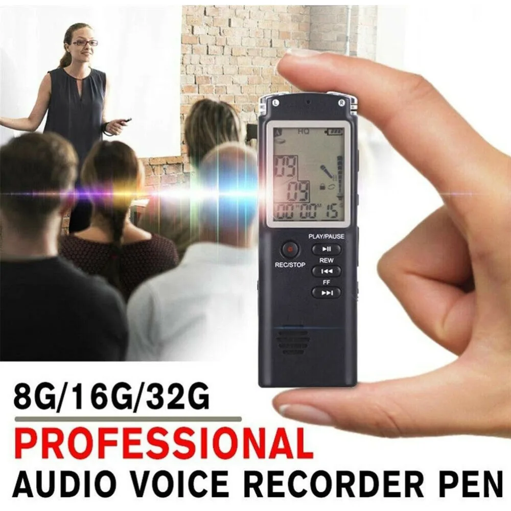 Новый диктофон Pen 8 ГБ/16 ГБ/32 ГБ USB Встроенный микрофон MP3-плеер цифровой аудио