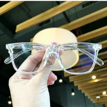Модные женские очки оправа мужские черные очки оправа винтажные Квадратные прозрачные линзы очки Оптическая оправа для очков