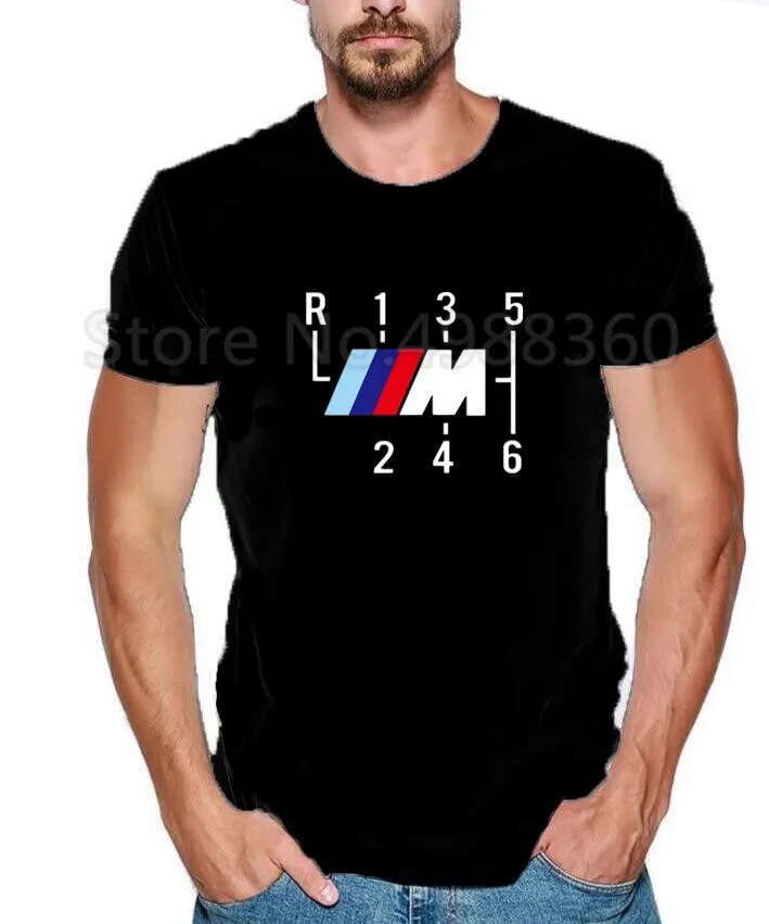 Мужские футболки с принтом бренда M Power Классическая Летняя стильная футболка