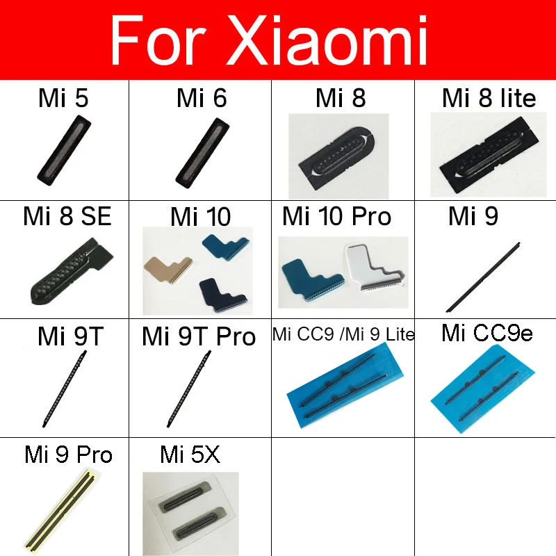 Anti-dust Earpiece Speaker Mesh For Xiaomi Mi 5 5X 6 8 SE 9 9T CC9 CC9e 10 Lite Pro EarSpeaker Dust-proof Grill Flex Cable Parts | Мобильные