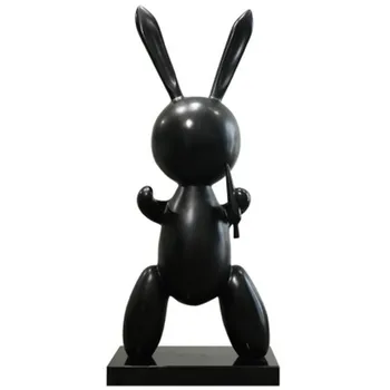 

FRP Art Geometry Rabbit Sculpture Floor Home Living Room Hotel Porch Decoration Artwork Sculpture Business Gift M4104