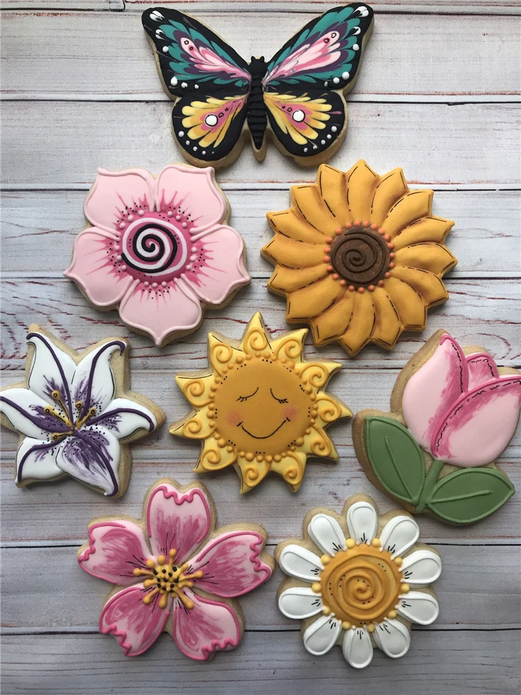 Spring Butterfly Cookie Cutter 11.4 cm Mother's Day Easter Biscuit Fondant Bread Mold Stainless Steel KENIAO cookie cutter baking mold cookie mould fondant cutter pastry cutter