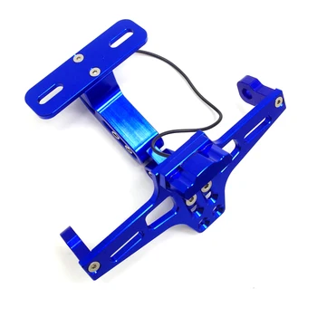 

Universal Motorcycle License Number Plate Frame Holder Bracket LED Light For Kawasaki z800 ns 200 pulsar benelli tnt fz6 s2