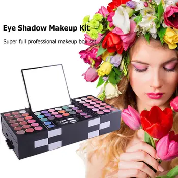 

142 Colors Eye Shadow Palette Glitter Powder Makeup Kit Box Cosmetics Palette