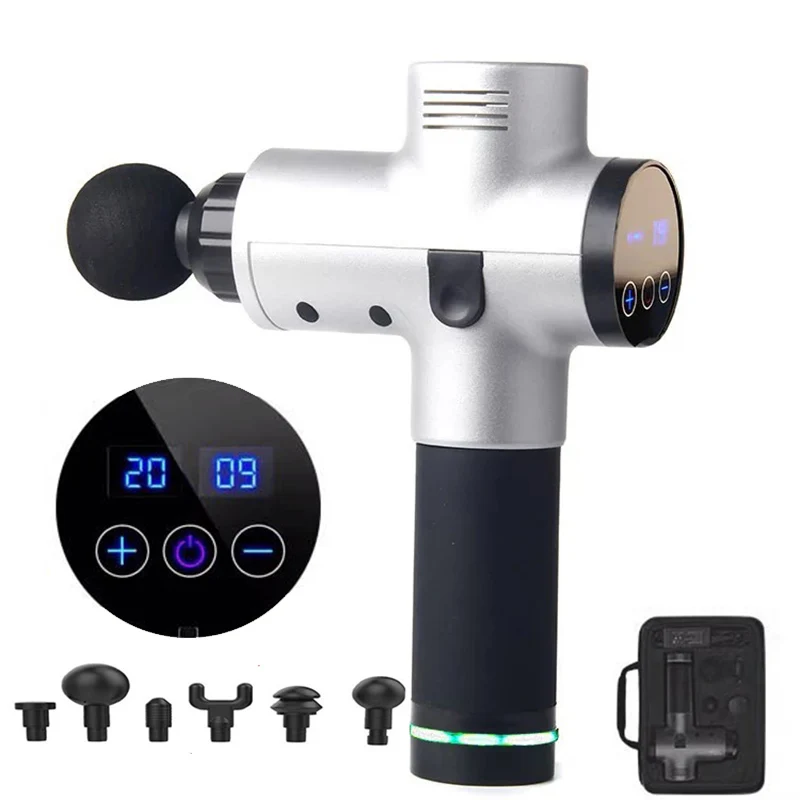 

EMS Massage Gun Rechargeable Muscle Stimulator Deep Tissue Professional Massager Gun Body Relaxation Slimming Pain Relief