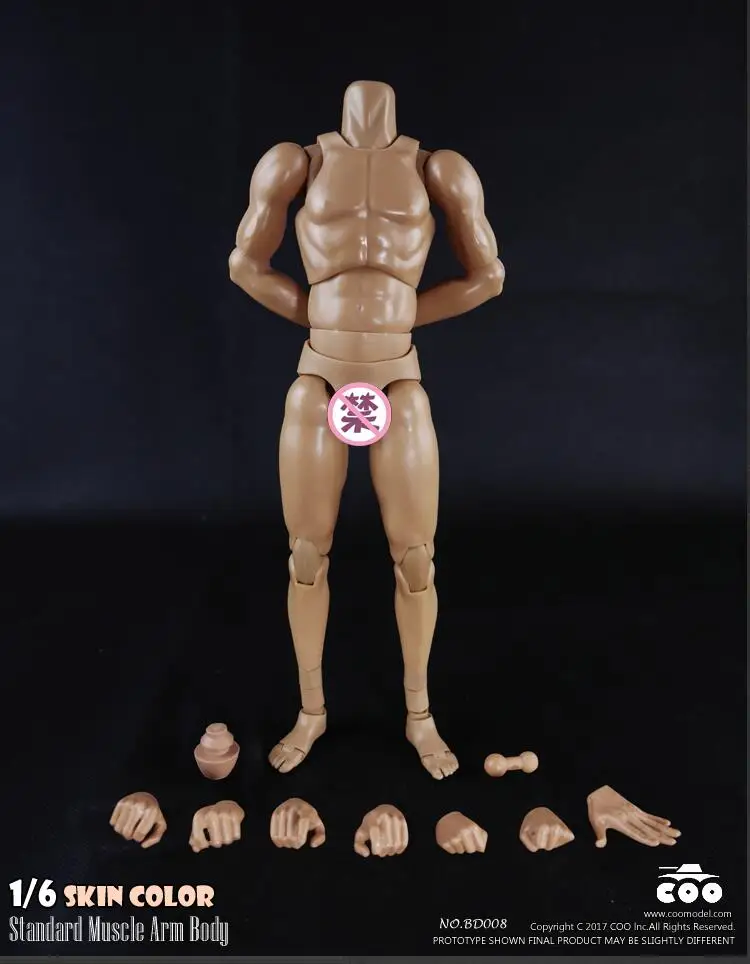 COOMODEL 1/6 Мужская мышечная модель тела BD007 BD008 BD009 BD010 Коллекционная Фигурка Игрушки - Цвет: BD008