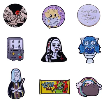 

G1082 Enamel Brooch Cartoon Lapel Pin Backpack School Bag Badges Collar Pin Lapel Pins Jewelry