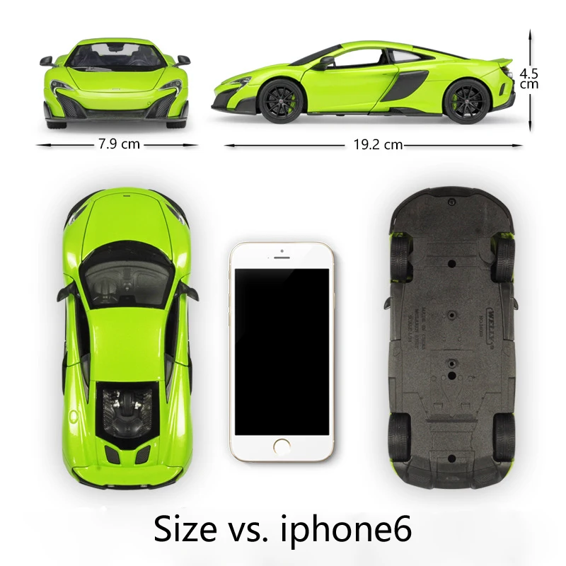 WELLY 1:24 Масштаб литье под давлением автомобиль mlaren 675LT модель симулятора автомобиля металлический спортивный автомобиль сплав игрушка автомобиль для детей Коллекция подарков