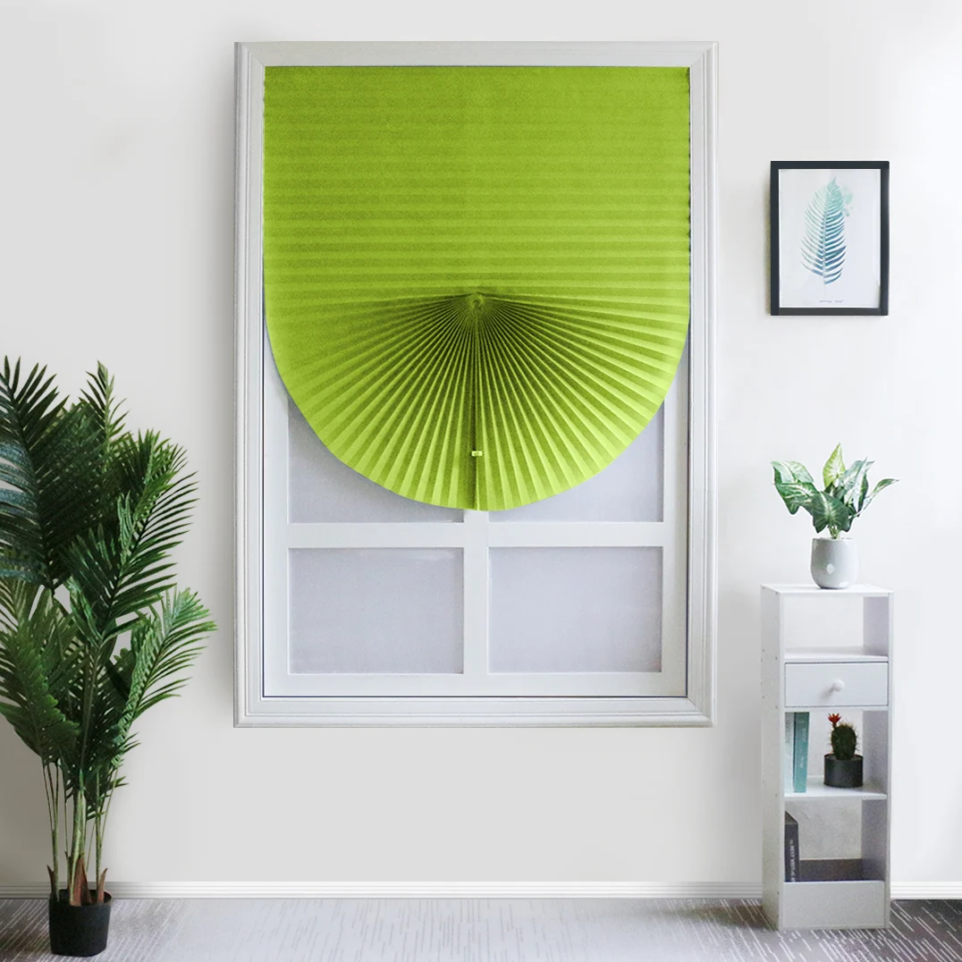 Versatile Light Filtering Pleated Paper Shades with Clips
