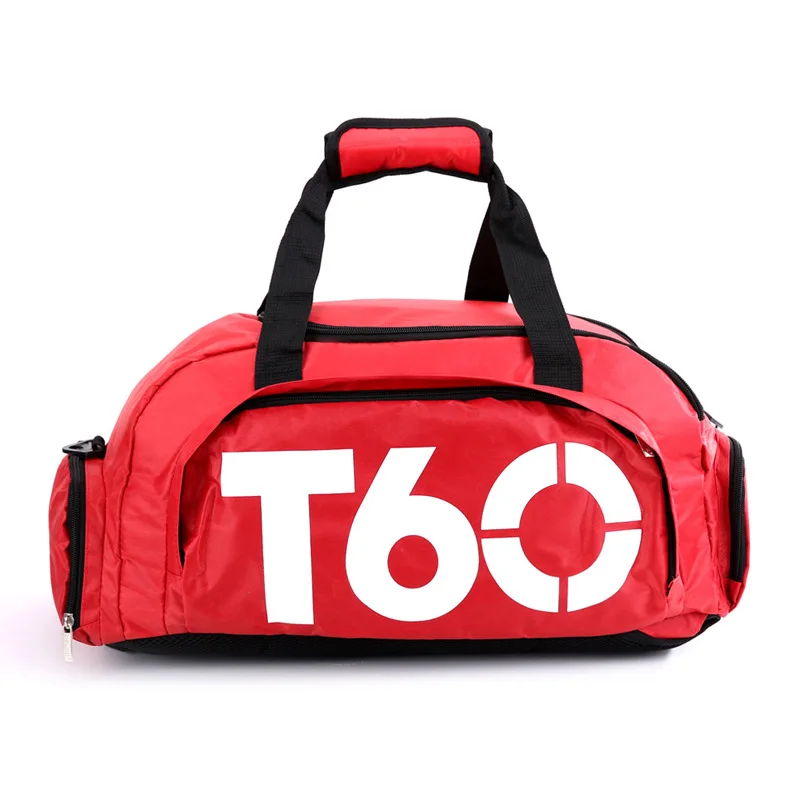 Спортивная сумка, спортивная сумка, сумка большая дорожная сумка-Органайзер Для мужчин Для женщин многофункциональная сумка-тоут сумка для отдыха на природе Студенческая посылка с отделением для обуви - Цвет: Red White