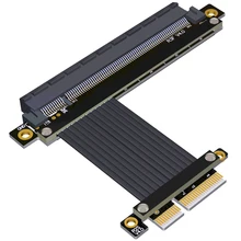 

PCIe 4.0 x4 To x16 Extension Cable 4.0 PCI-e Riser Adapter Graphics Card Extender for GTX3080ti RX5700xt GPU R23SL R23SF R23SH