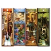 Wooden DIY Book Nook Shelf Insert Kits Model Ocean Roombox Handmade Building Miniature Furniture Home Decoration Toys Gifts 1
