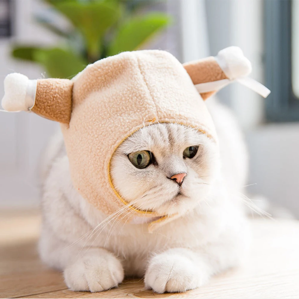 Шапочка для домашних собак, кошка, шапка, костюм на год, вечерние, Рождество, забавные аксессуары для косплея, реквизит для фотосессии, головной убор