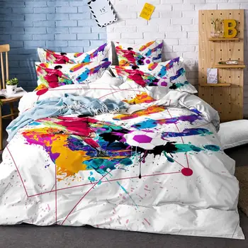 

2/3 Piece Sports Bedding Single Double Soccer Printing Custom Duvet Cover Set Sport Boys Bedroom Decor Quilt Cover Pillowcase