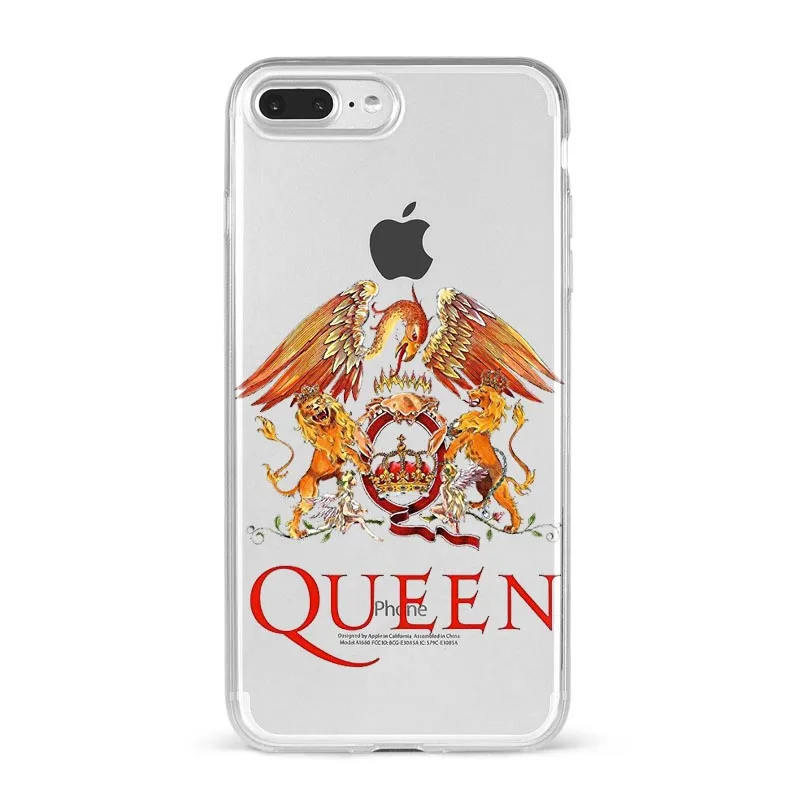 Чехол для телефона для Coque iPhone X XR XS Max 8 8Plus 7 7Plus 6 6S Plus 5S SE Фредди Меркури Queen band Мягкий силиконовый чехол - Цвет: TPU