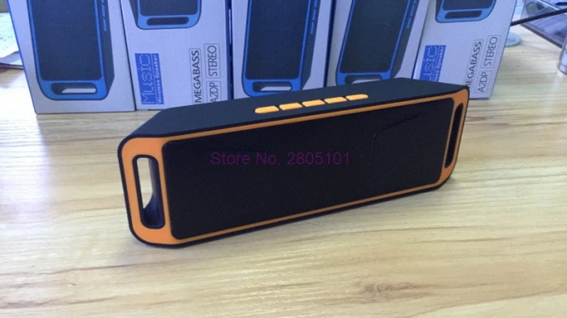 От DHL 100 шт. SC208 портативный беспроводной динамик Bluetooth стерео сабвуфер бумбокс