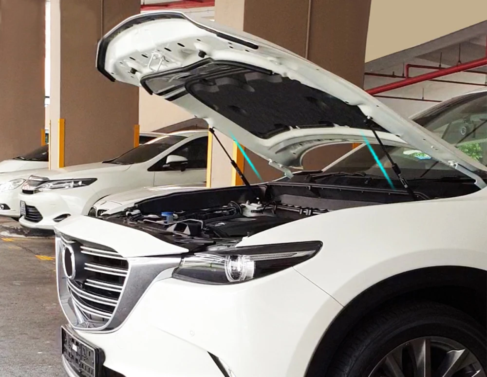Для Mazda CX-9 аксессуары для автомобиля из нержавеющей стали крышка двигателя опорная капот стержень гидравлический колпачок