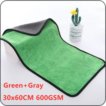 

600GSM 30X60CM Microfiber Towel Car Wash Polishing Towels Washing Car Detailing Thick Car Cleaning Cloth полироль для авто