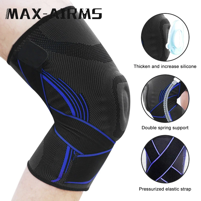 Maxairms наколенник, поддержка профессиональная защита Спортивные наколенники дышащая повязка наколенники баскетбол теннис Велоспорт - Цвет: wrapping tape