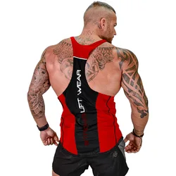 2021 Quick Dry Workout Running Vest Men Elastic Red Gyms Tank Top Training Gym Sport Tshirt Sleeveless Fitness Top Undershirt 2021 Quick Dry Workout Running Vest Men Elastic Red Gyms Tank Top Training Gym Sport Tshirt Sleeveless Fitness Top Undershirt