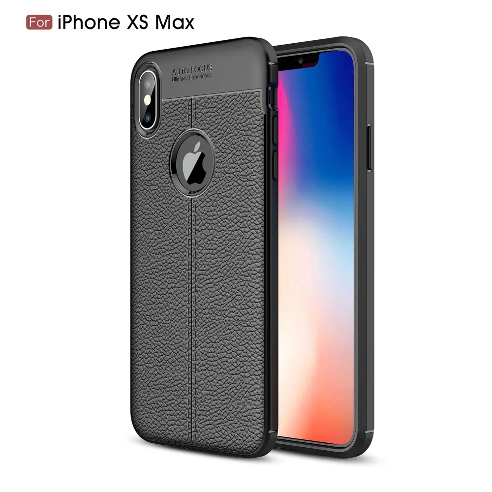 Чехол с автофокусом для iPhone X XR, деловые кожаные Силиконовые мягкие чехлы из ТПУ для iPhone XS MAX 7 8 Plus, Комфортные чехлы