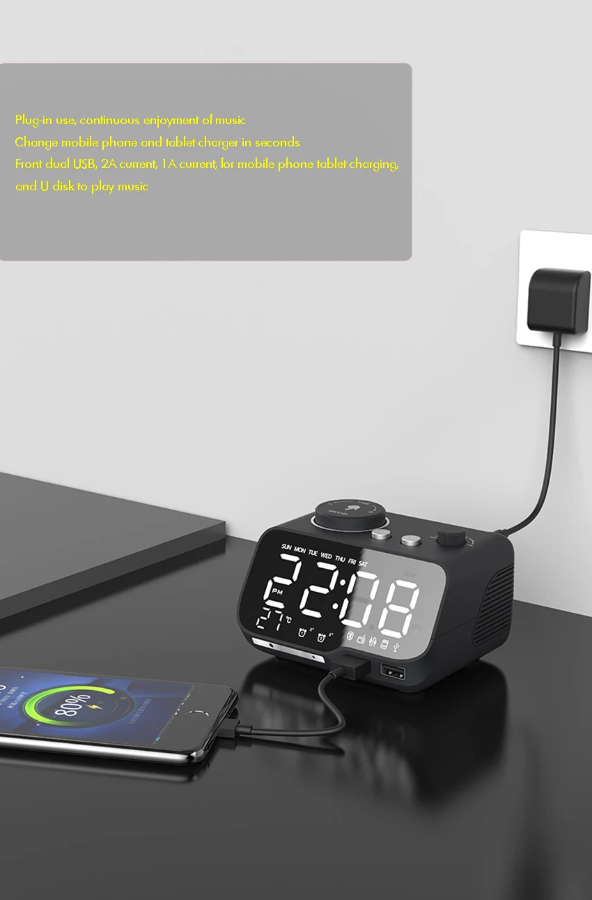 Compact size comparison of clock