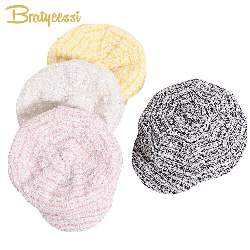 

New Baby Winter Hat for Girls Vintage Baseball Cap Kids Hat Princess Painter Cap Children Hats Autumn Spring Baby Girl Hat