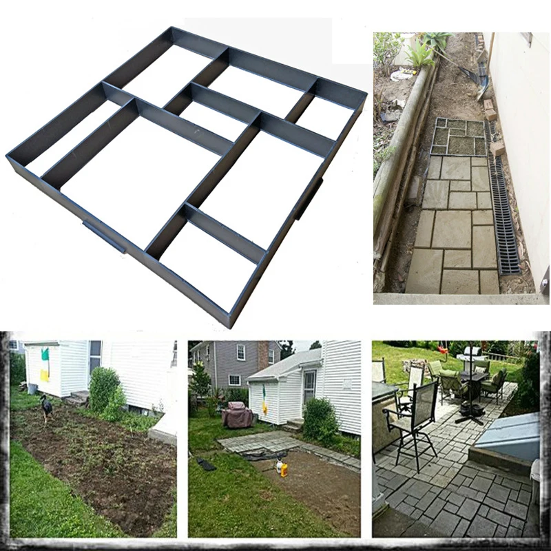 DIY бетонные формы напольная плитка моделирование руководство тротуарная форма