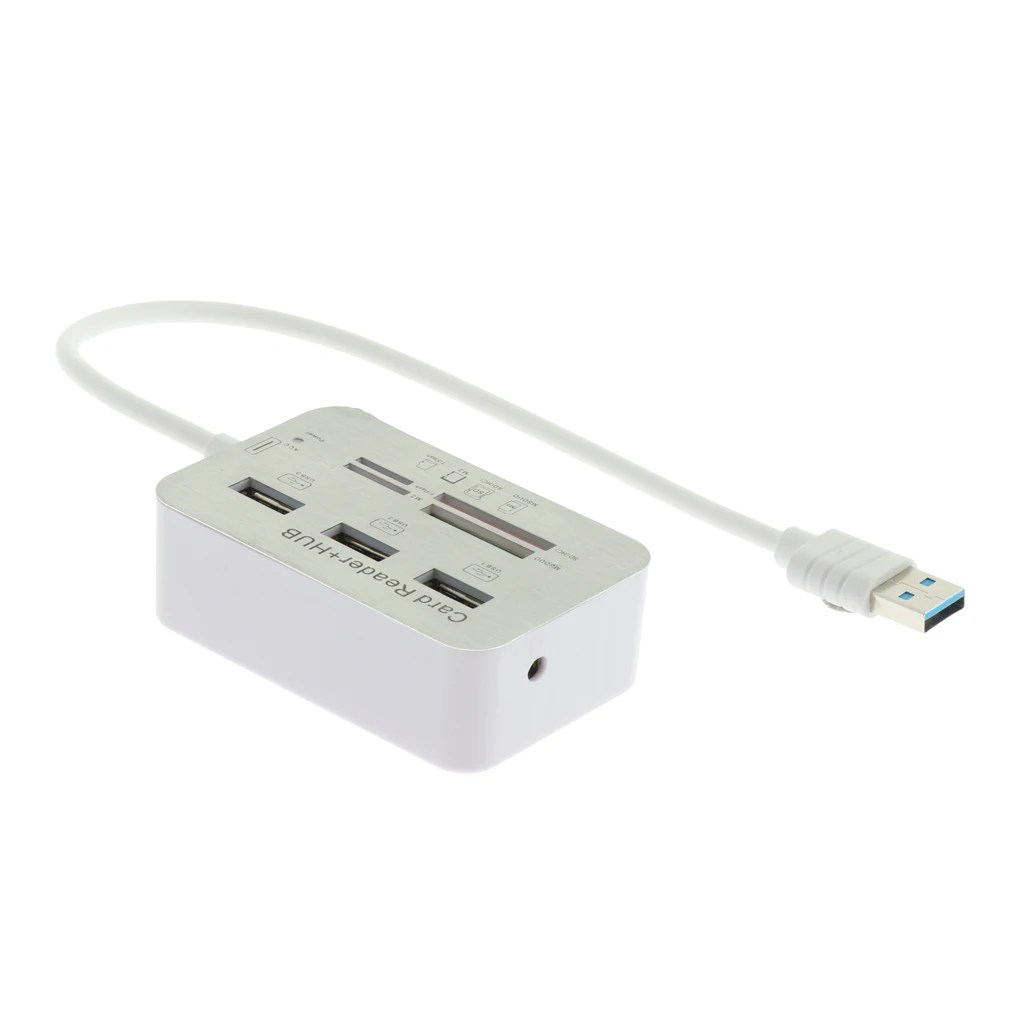 Считыватель карт памяти Портативный USB 3,0 mult в 1 TF, SD, M2, ms концентратор слот флэш-карта памяти адаптер