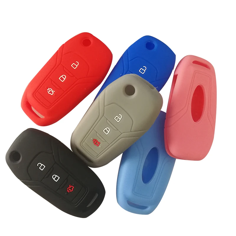 

For Ford Mondeo MK5 Mk4 MK3 Everest Ranger S C Max Explorer 5 Fusion Fiesta ST F15 Key Cover Case Keychain To Locate Keys