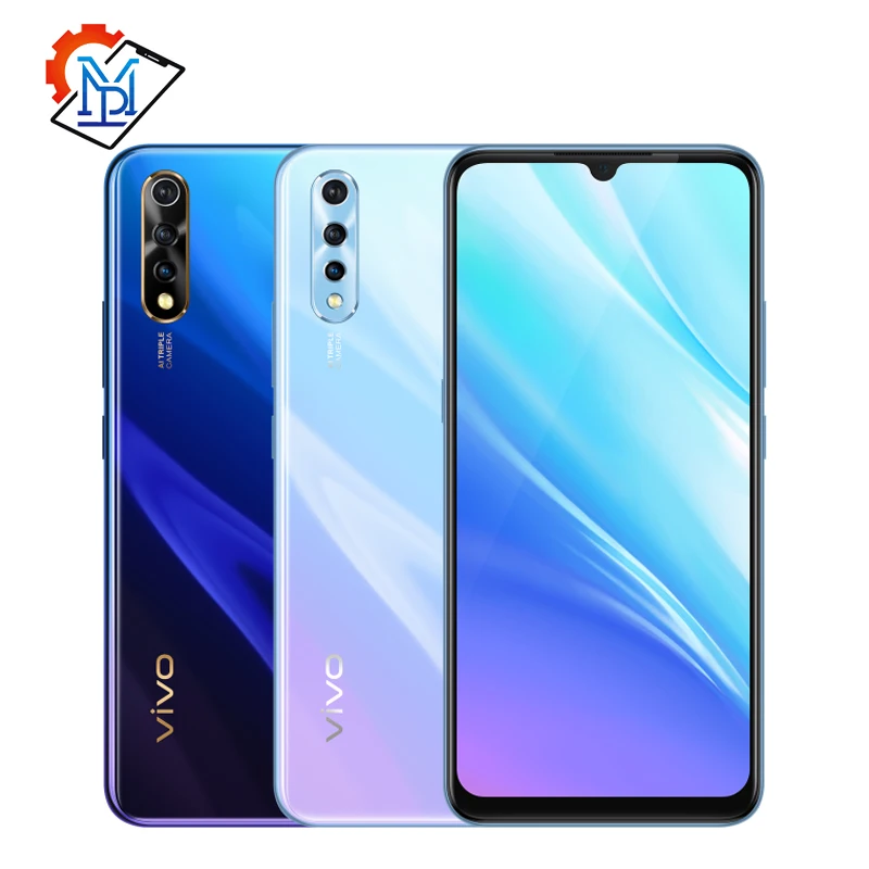 Оригинальный мобильный телефон Vivo Y7S 6,38 "супер AMOLED экран 6 ГБ ОЗУ 128 ПЗУ Helio P65 Android 9,0 4500 мАч смартфон с отпечатком пальца