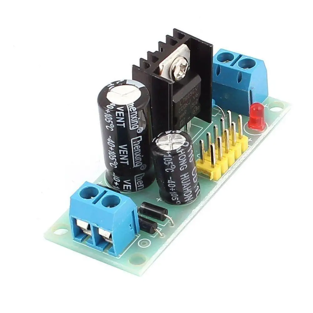 L7805 LM7805 с тремя клеммами Напряжение Регулятор модуль 5V