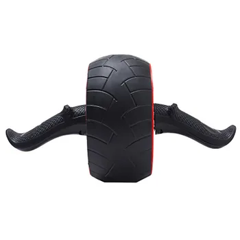 

Abdominal-muscle fitness trainer: the rolling wheel automatically springs back and pulls in the silent single wheel