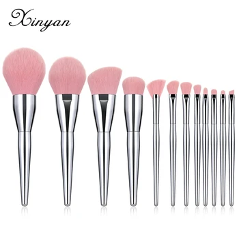 

XINYAN Eyeliner Makeup Brush Set Foundation Pink Powder Blush Eyeshadow Concealer Lip Eye Cosmetic Face Beauty Tool