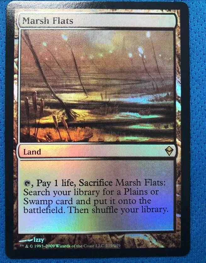 Marsh flats Zendikar foil magician ProxyKing 8,0 VIP прокси-карты для сбора каждой карты mg