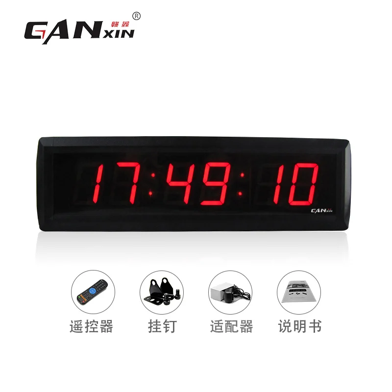 [GANXIN] 1,8 ''6 цифр дистанционного управления светодиодный обратный отсчет настенные часы