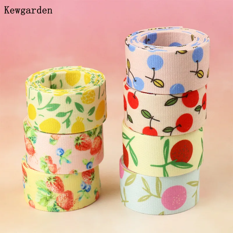 Kewgarden DIY бант для волос аксессуары шитья Женская ткань с принтом фруктов тканевая
