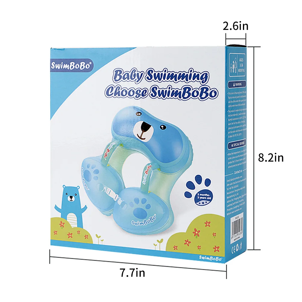 Baby Swim Float Cute Bear Toddler Underarm Swimming Ring Trainer Accessories Safety Pool Float Circle Bathing Buoyancy Water Toy 6