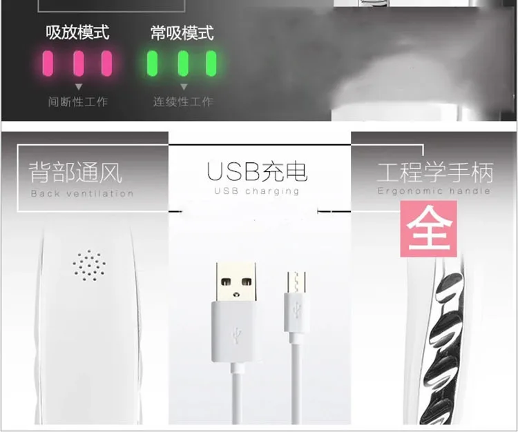 Стиль USB Перезаряжаемый инструмент с Черной головкой микрокристаллический сосать черный чайник Электрический Очиститель пор Очищение извлечение Instru