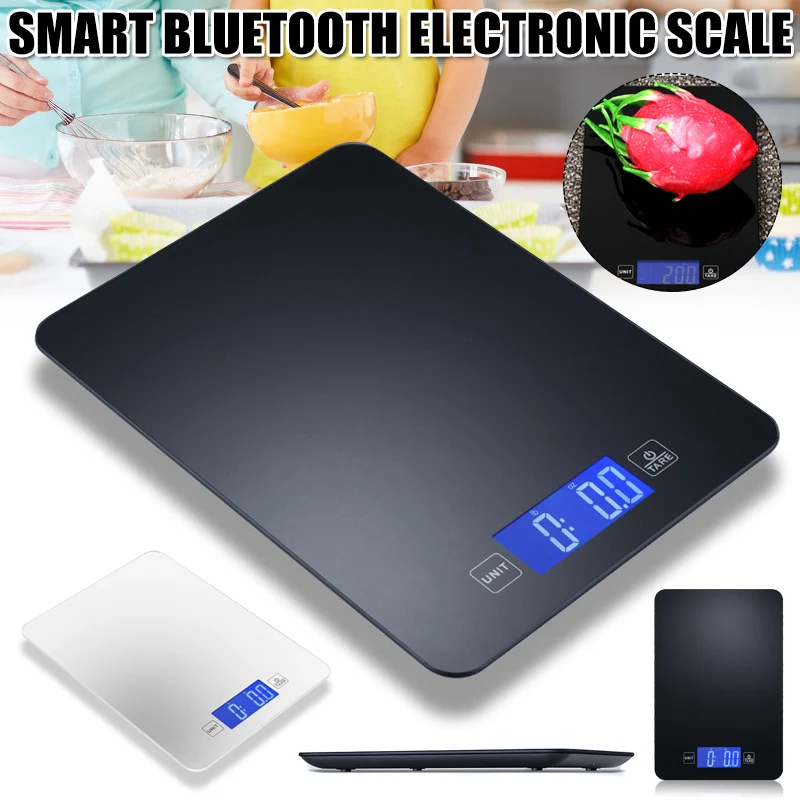 Stainless Steel Smart Food electronic Bluetooth Scale Digital Nutrition Weight Grams and Oz for Kitchen LAD-sale afbeelding