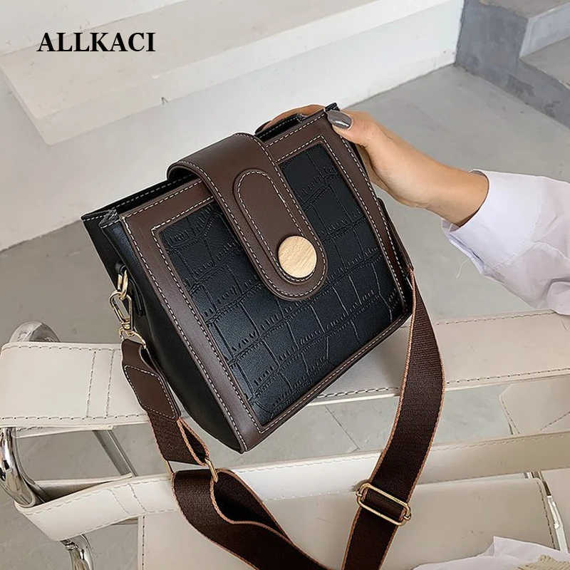 

Elegant Female Tote bag 2020 Fashion New High quality PU Leather Women's Designer Handbag Solid color Shoulder Messenger Bag 50