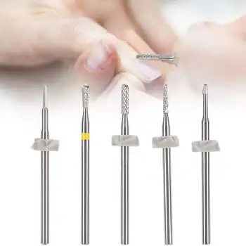 

5pcs Nail Polishing Head Tungsten Steel Nail Art Grinding Polishing Head Dead Skin Removal Nail Drill Bits Set