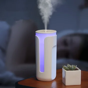 空気加湿器静電気を除去きれいな空気ケアスキンナノスプレー技術ミュートデザイン 7 色ライト車オフィス