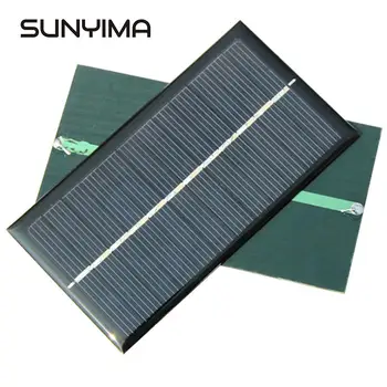 

SUNYIMA 5Pcs 110x60MM Solar Panel 1W 6V Polycrystalline Silicon Solar Drip Board Solar Cells DIY Sunpower Battery Charger