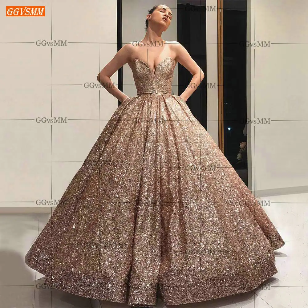 Sparkly Arabic Rose Gold Evening 