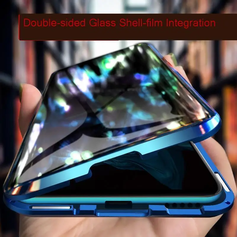 

For Xiaomi Mi 9T Case metal magnet full 360 protective Capa For mi a3 lite mi8 Case Transparent K20 Funda Cover Mi 9T Pro Coque
